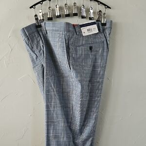 Tommy Hilfiger Men's Light Blue Checkered Pants